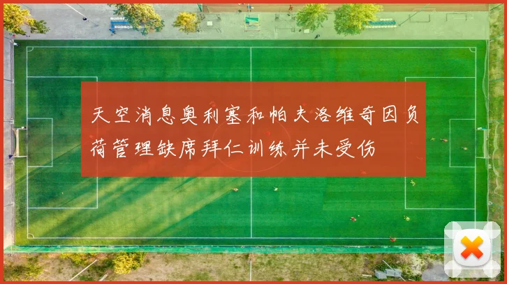 天空消息奥利塞和帕夫洛维奇因负荷管理缺席拜仁训练并未受伤